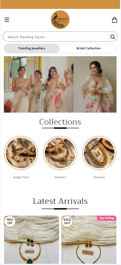 Shrishti Jewels mobile preview