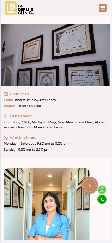 La Dermis Clinic mobile preview
